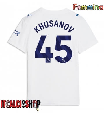 Manchester City Abdukodir Khusanov #45 Terza Maglia Femmina 2026-27 Manica Corta